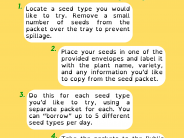 image how to use seed library instructions